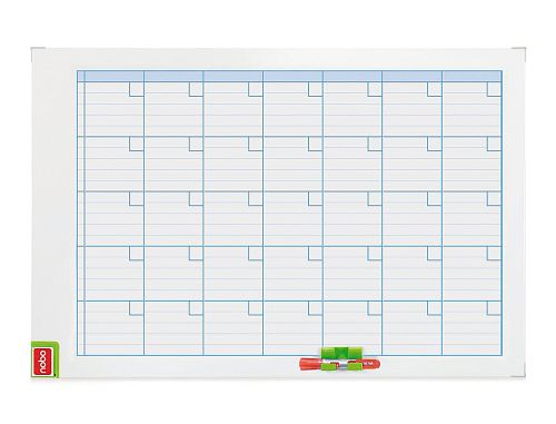 Planning magnetico nobo mensal moldura metalico 90x60 cm , Nobo , 78445 , 3147330087626
